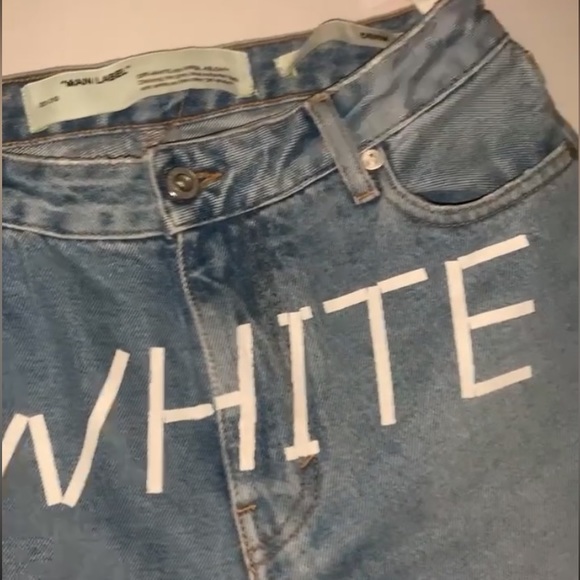 Brand new Off-White women’s jeans by Virgil Abloh, blue, size 28